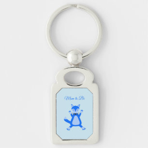 Porte-clés Bébé Bleu mignon Garçon Fox Personnalisé Maman pou
