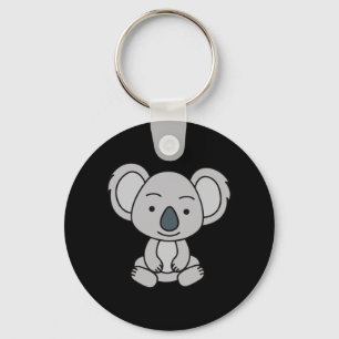 Porte-clés Bébé Cute Koala Avec Le Sourire Assis