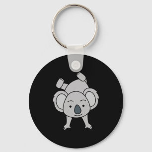 Porte-clés Bébé Cute Koala Avec Un Sourire Faisant Un Poignet