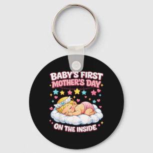 Porte-clés Bébé Ft Fête des Mères à l'intérieur Maman enceint