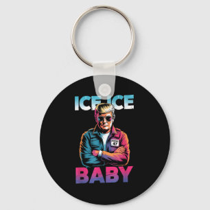 Porte-clés Bébé glace glace rétro drôle trump Bébé glace glac