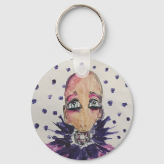 Porte-clés Bébé glamour en violet