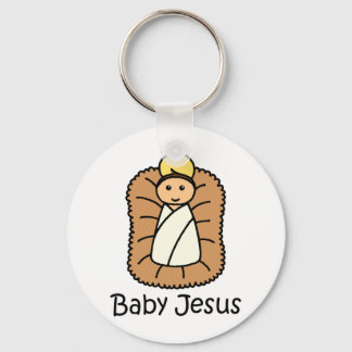 Porte-clés Bébé Jésus Dans Un Manger