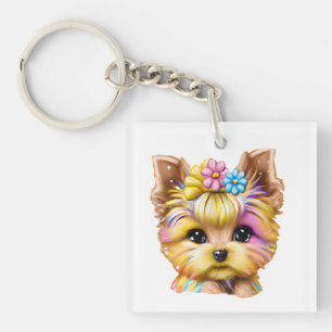 Porte-clés Bébé mignon et adorable Yorkie