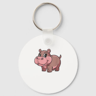 Porte-clés Bébé mignon Hippo Moo Deng Débardeur_1