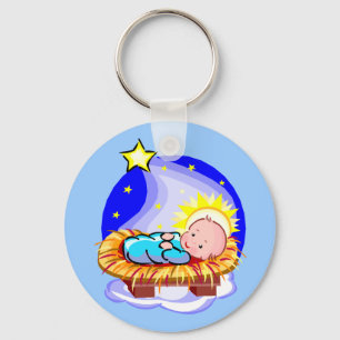 Porte-clés Bébé mignon Jésus Et Étoile