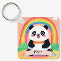 Bébé mignon Panda arc-en-ciel