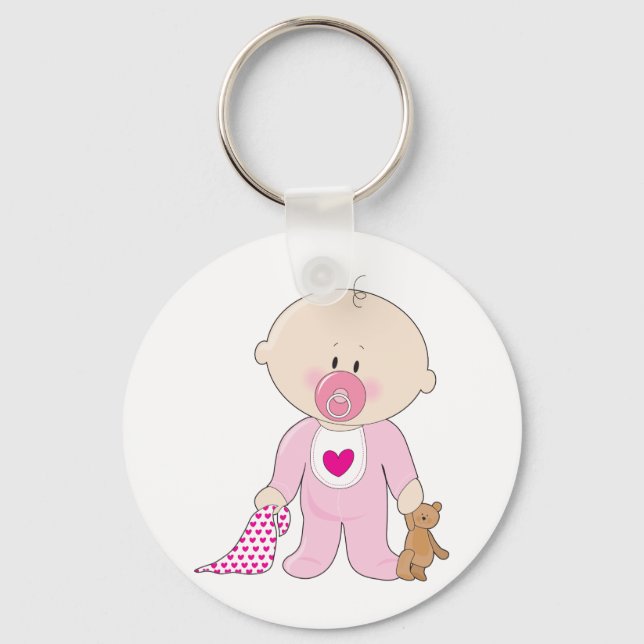 Porte-clés Bébé Soother Girl (Recto)