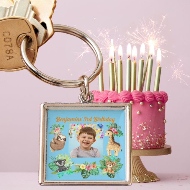 Porte-clés Bébé tropical Animaux Porte - clé Anniversaire de  (Créateur téléchargé)