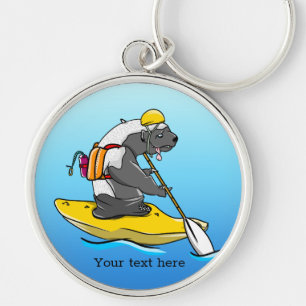 Porte-clés Bécastre de miel en kayak