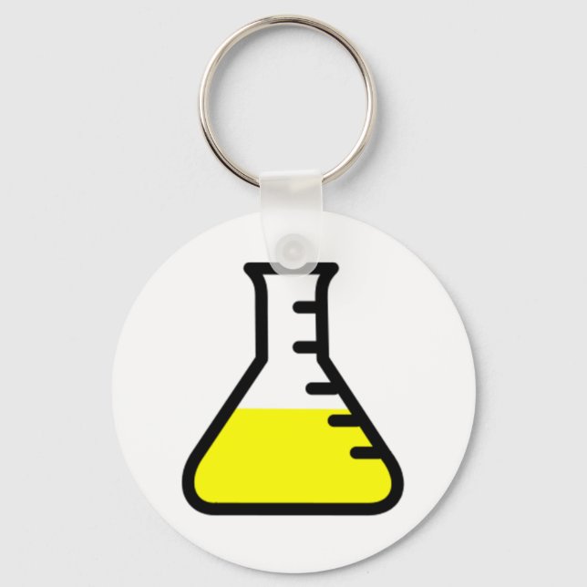 Porte-clés Bécher de la science de la chimie (Recto)