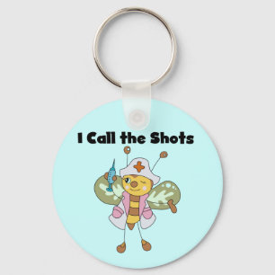 Porte-clés Bee Nurse I Call the Shots Tshirts and Gifts