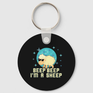 Porte-clés Beep Beep Je suis un mouton amusant animal de ferm