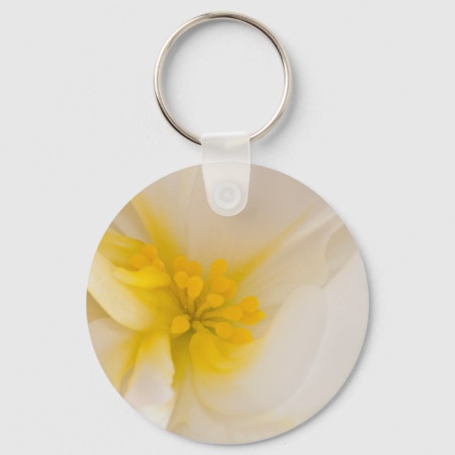 Porte-clés Bégonie blanche (Recto)