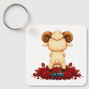Porte-clés Bélier Néos du Zodiaque Kawaii