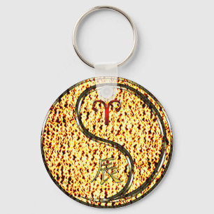 Porte-clés Béliers et dragon de feu