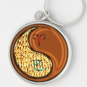 Porte-clés Béliers et serpent à bois
