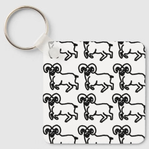 Porte-clés Béliers Zodiaque Minimaliste – Béliers