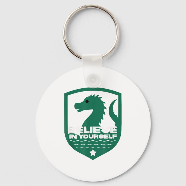 Porte-clés Believe In Yourself Funny Motivational Loch Ness M (Recto)