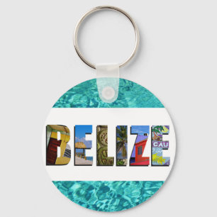 Porte-clés Belize Tropical Beach Blue Ocean Travel Photos