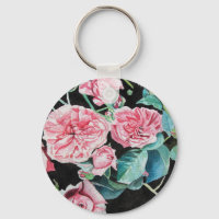 Belle Ancienne Roses Roses Roses Roses Clé Bague
