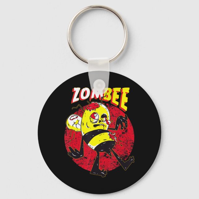 Porte-clés Belle apiculture Zombie abeille à miel Zombee apic (Recto)