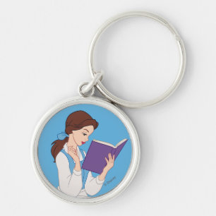 Porte-clés Belle dans un livre
