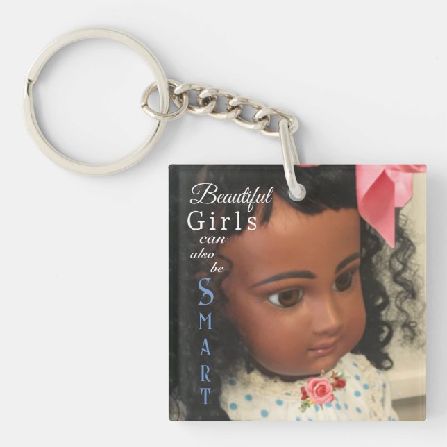 Porte-clés Belle et intelligente Porte - clé fille (Devant)