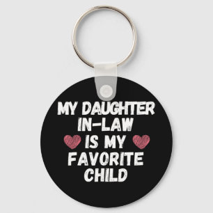 Porte-clés Belle-fille est mon enfant préféré - Papa drôle M