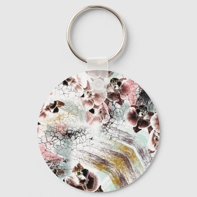 Porte-clés Belle orchidée (Recto)