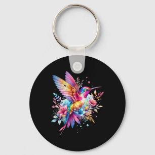 Porte-clés Belle Oreille-Colibri Florale Spirituelle Cravate-