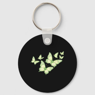 Porte-clés Belle Papillon Papillon Vert Amoureux Femmes