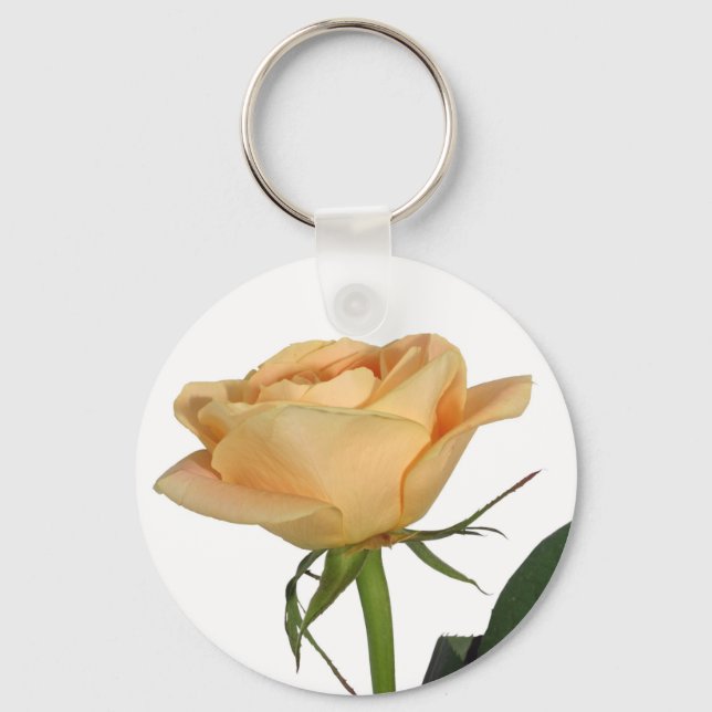 Porte-clés Belle rose jaune (Recto)