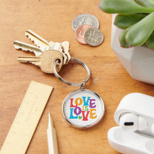 Porte-clés Belle Simple Minimal Amour Est Fierté D'Amour