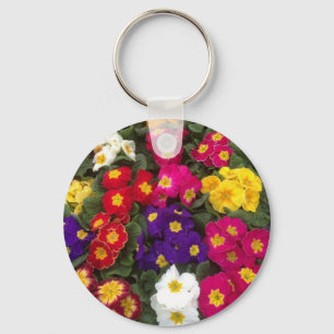 Porte-clés Belles fleurs de Polyanthus brillantes