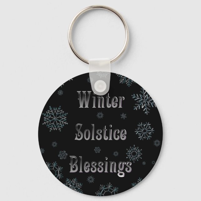 Porte-clés Bénédiction du solstice d'hiver (Recto)