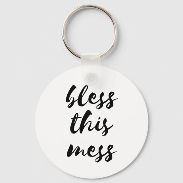 Porte-clés Bénissez ce porte - clé de merde (Recto)