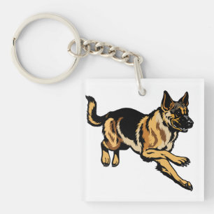 Porte-clés berger allemand