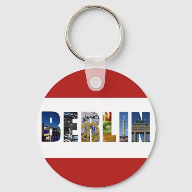 Porte-clés Berlin Allemagne City Photos de Voyage (Recto)