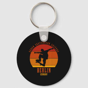 Porte-clés Berlinois Allemagne Skateur Urne Skateboard 3