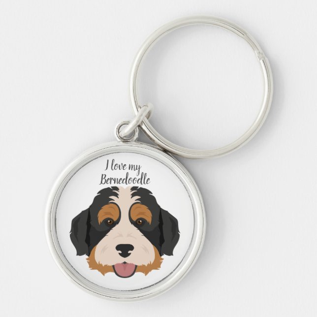 Porte-clés Bernese Mountain dog Mélange de canicules (Devant)