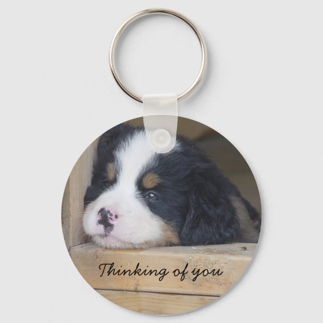 Porte-clés Bernese Mountain Dog - Pensez à vous porte - clé (Recto)