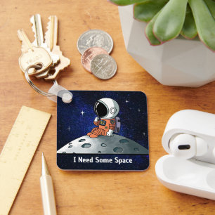 Porte-clés Besoin d'espace, astronaute, homme d'espace, perso