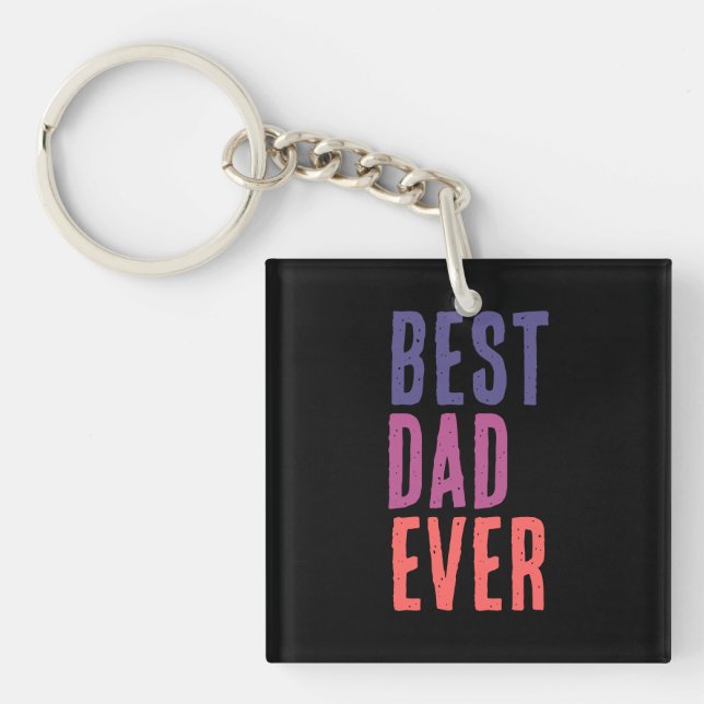 Porte-clés Best Dad Ever Minimalist Cool Professional (Devant)