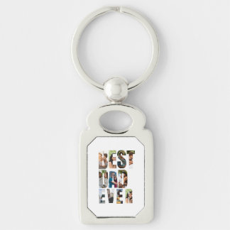Porte-clés Best Dad Ever | Photo Collage Placeholder Template