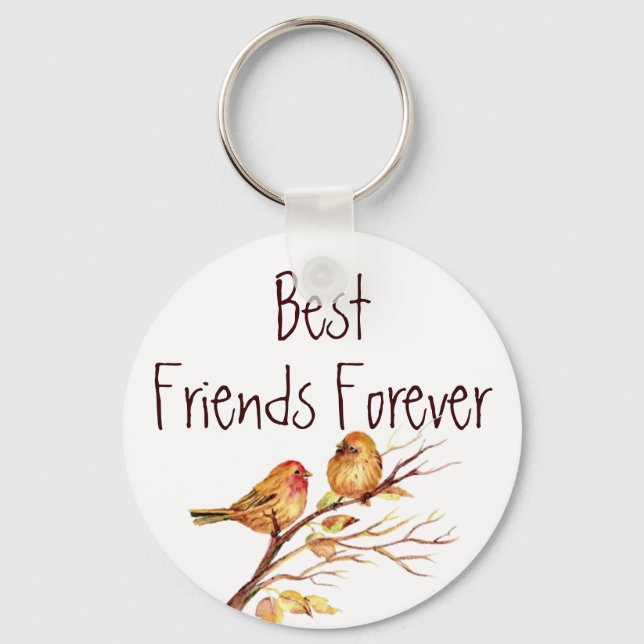 Porte-clés BFF Best Friends Cute Bird Citation (Recto)