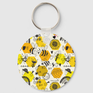 Porte-clés BFF Queen Bee Dons Pour Besties Sauver Les Abeille