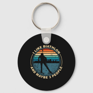 Porte-clés Biathlon Biathlet Ski Sports d'hiver
