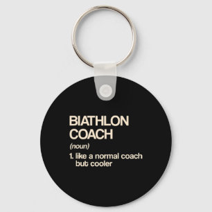 Porte-clés Biathlon Coach Définition Funny Biathlète Humour