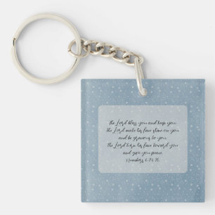 Porte-clés Bible chrétienne Verse Art